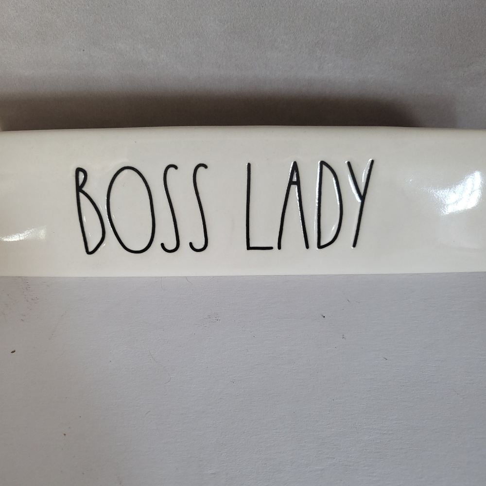 Boss lady Desk plaque Rae Dunn